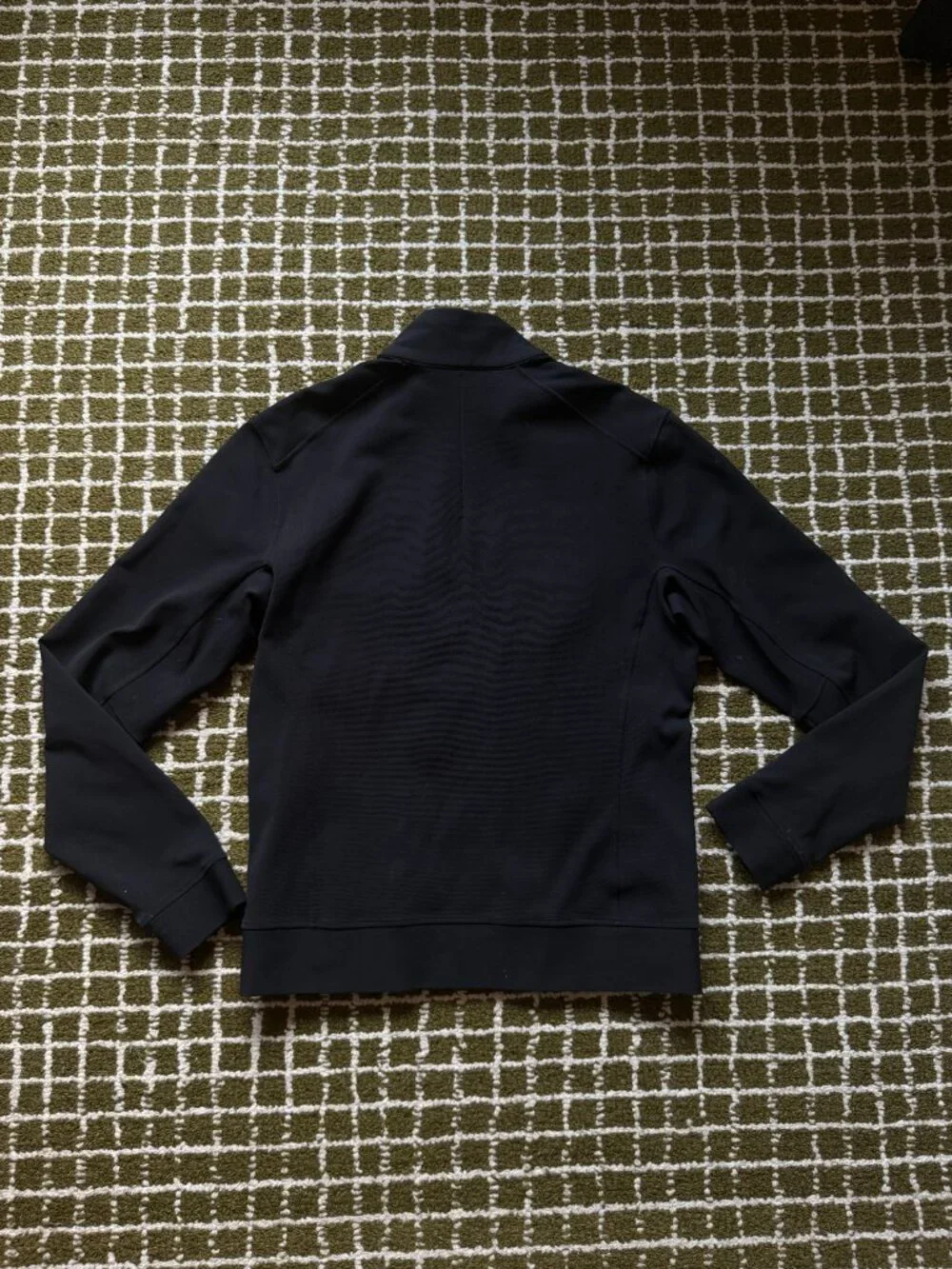 Lululemon Men's Full Zip Funnel Neck Jacket Black Size M Slim Fit Excellent